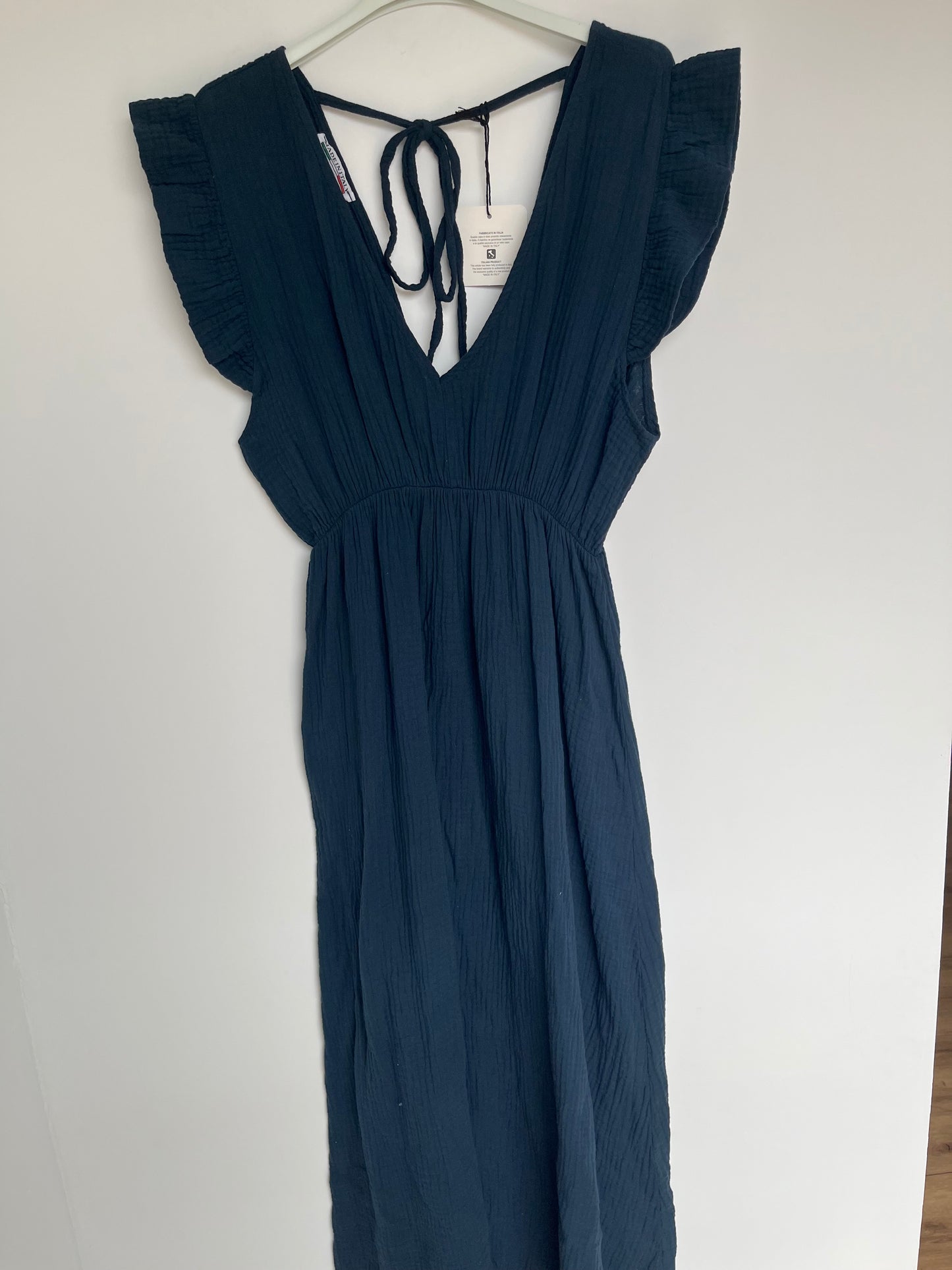 Musselin Kleid "Lena" (dunkelblau)