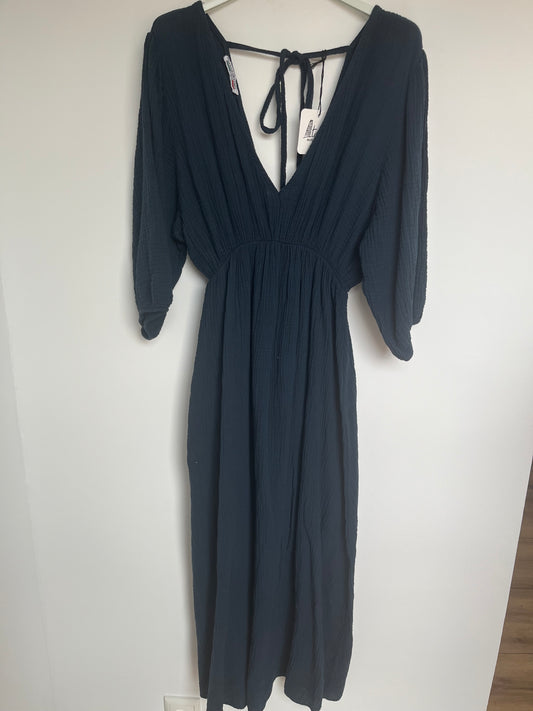 Musselin Kleid "Amelie" (dunkelblau)