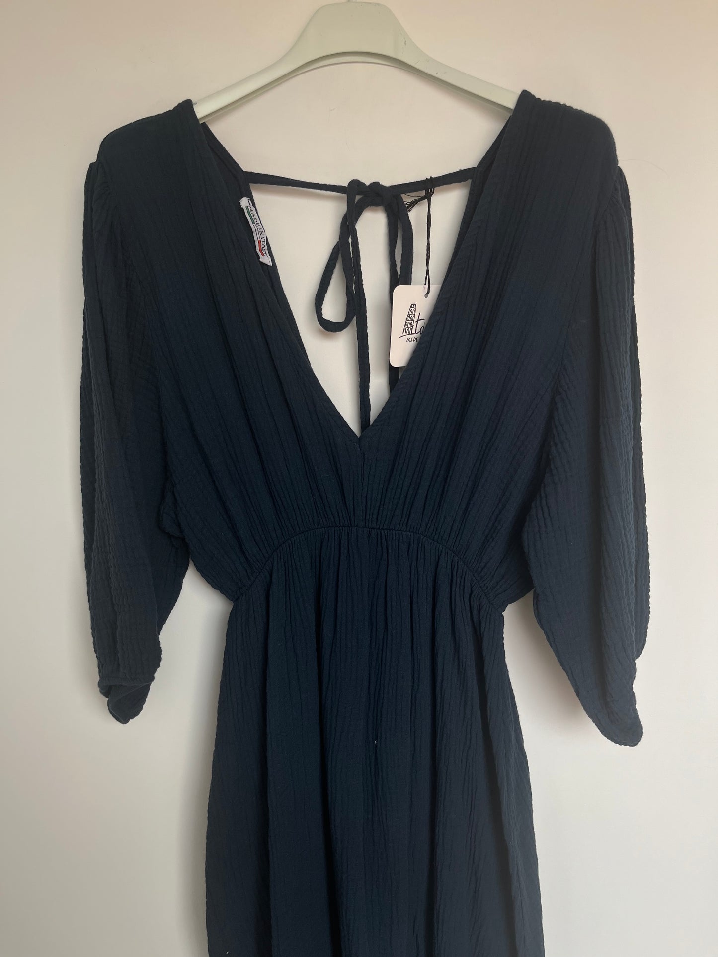 Musselin Kleid "Amelie" (dunkelblau)
