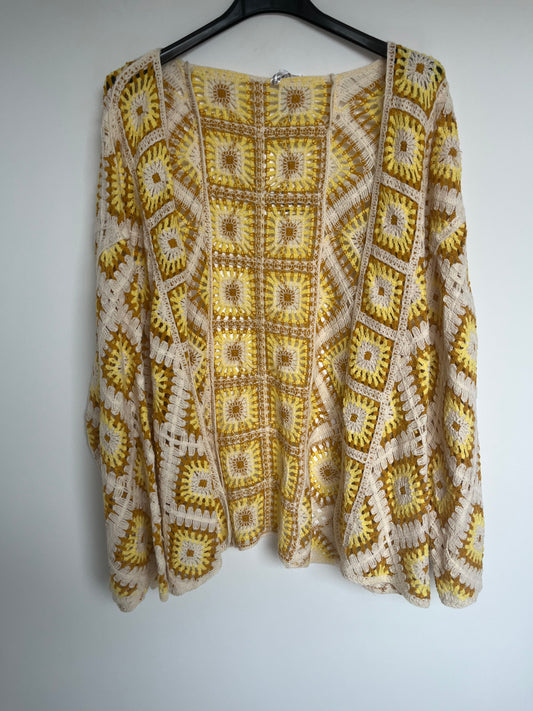 SALE Häkel Cardigan "Melinda" (gelb)