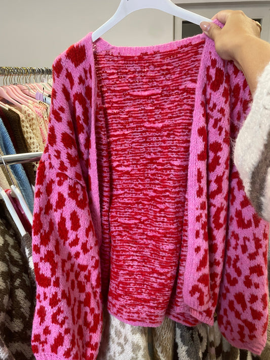 Cardigan "Leo Love" (pink-rot)