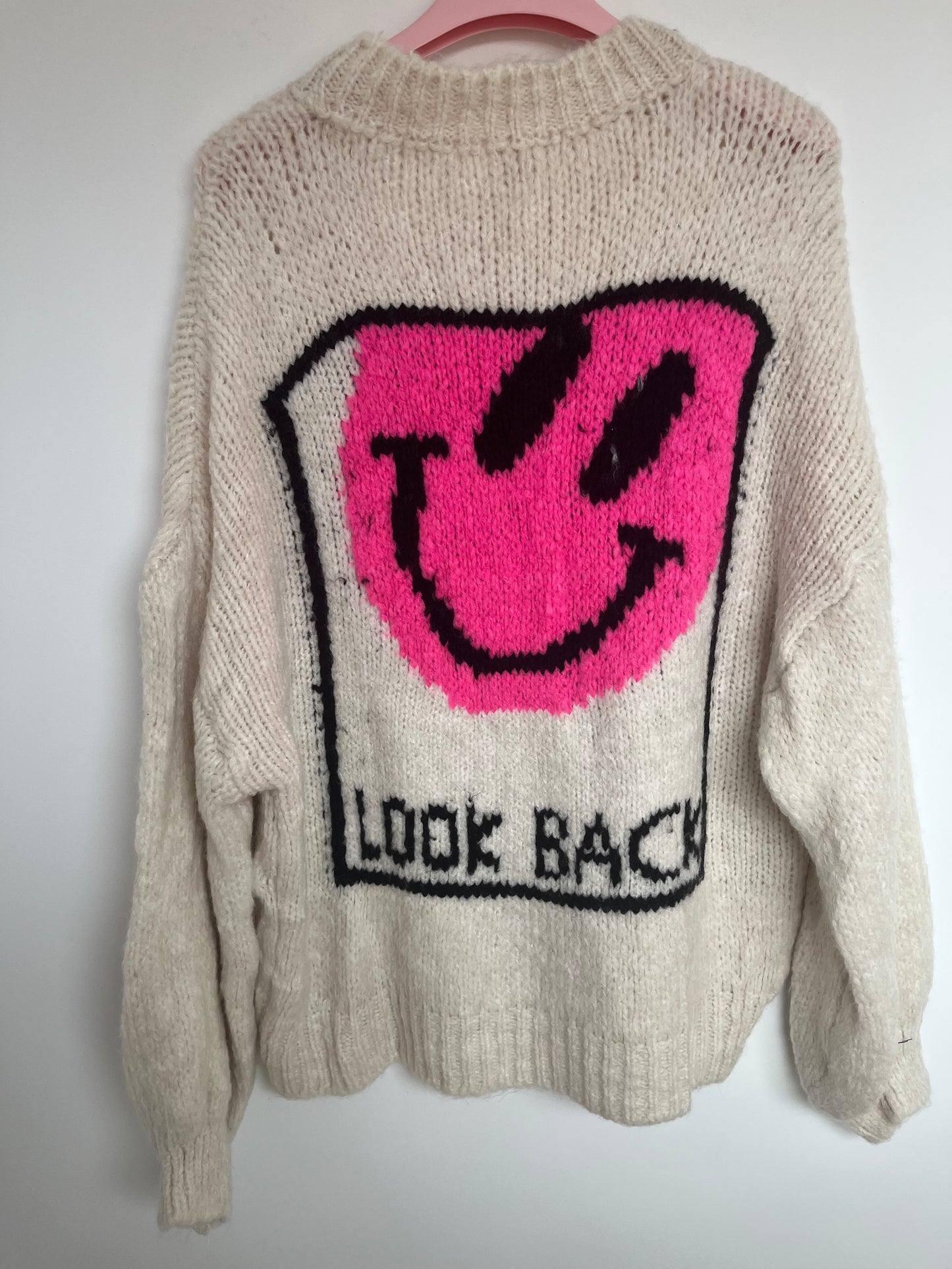 SALE Strickpullover "Smiley" (beige)