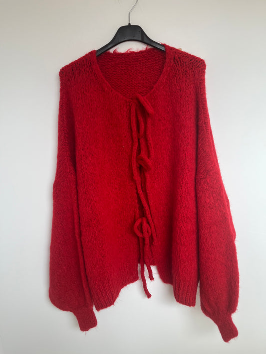 Cardigan Schleifen "Lara" (rot)