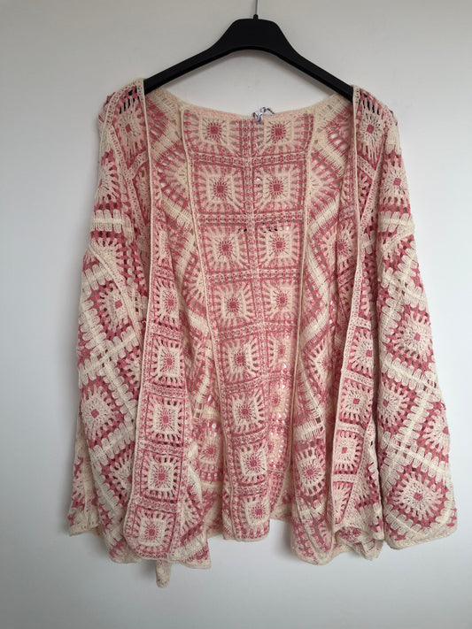SALE Häkel Cardigan "Melinda" (pink)