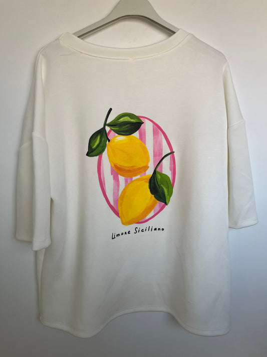 T-Shirt "Lemon" (weiß)