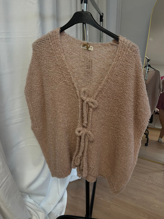 Boucle Weste "Laura" (rosa)