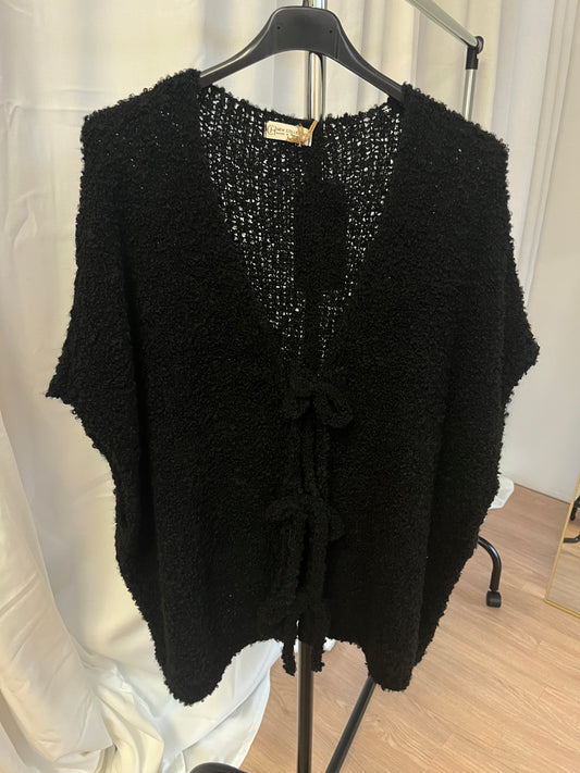 Boucle Weste "Laura" (schwarz)