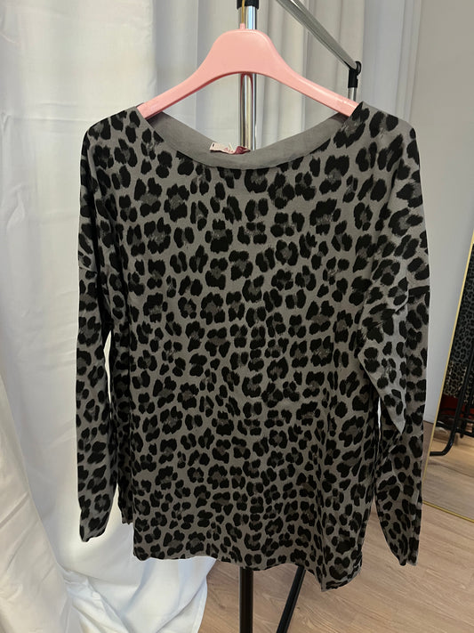 SALE Langarmshirt Leo (grau)