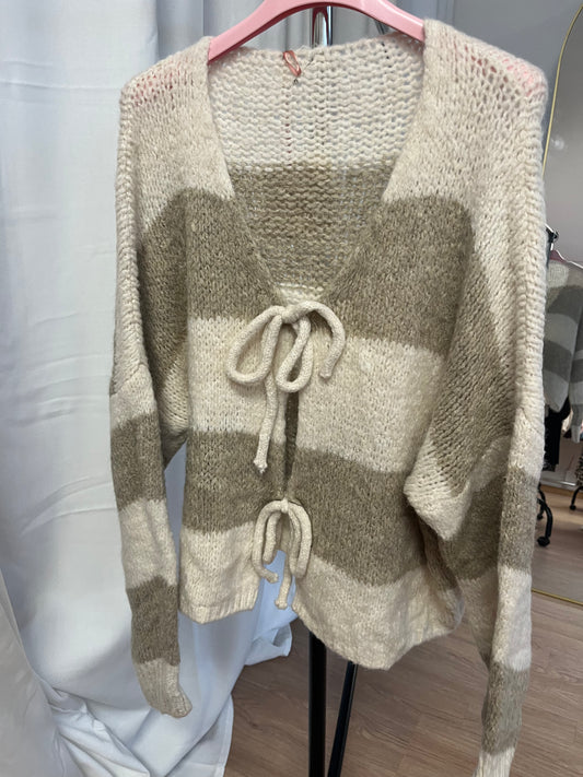 Cardigan "Semia" -curvy- (beige)