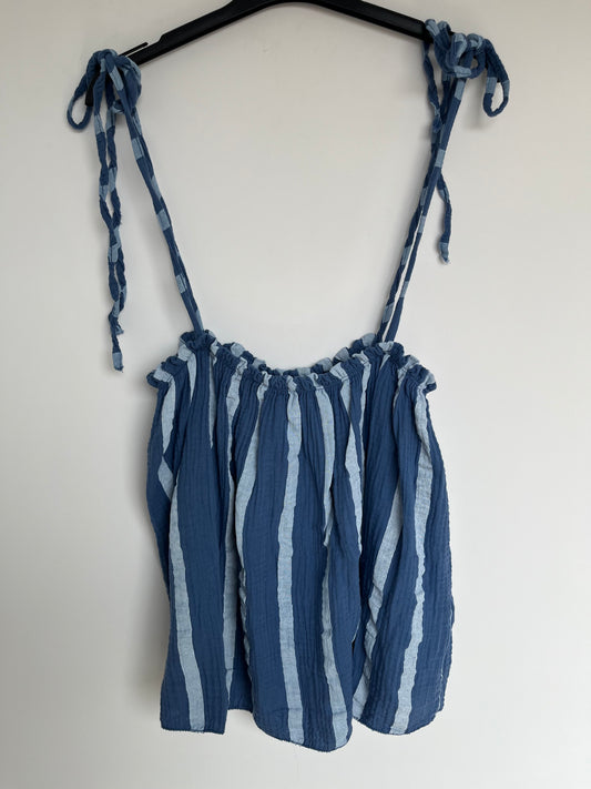 SALE Musselin Top (blau)