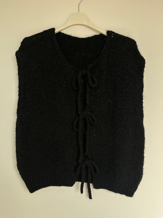 Strickweste "Lara" (schwarz)