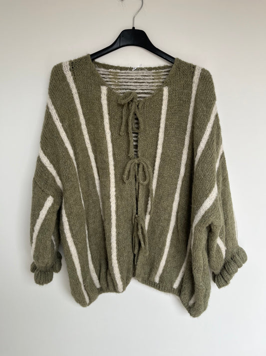 Cardigan "Juna" (khaki)