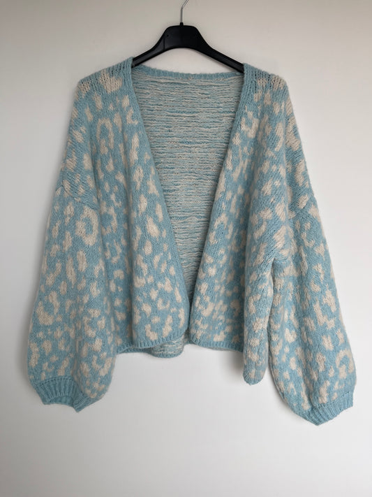 Cardigan "Leo Love" (hellblau)