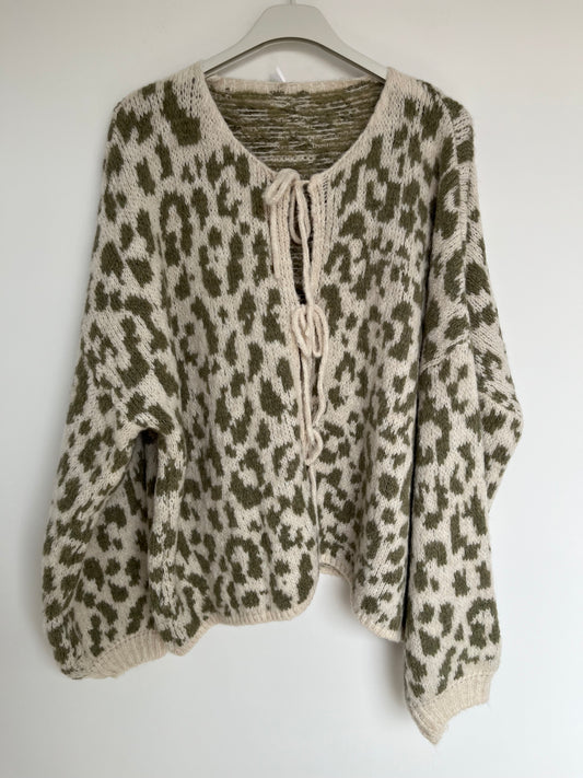 Cardigan "Tina" (Leo - khaki)