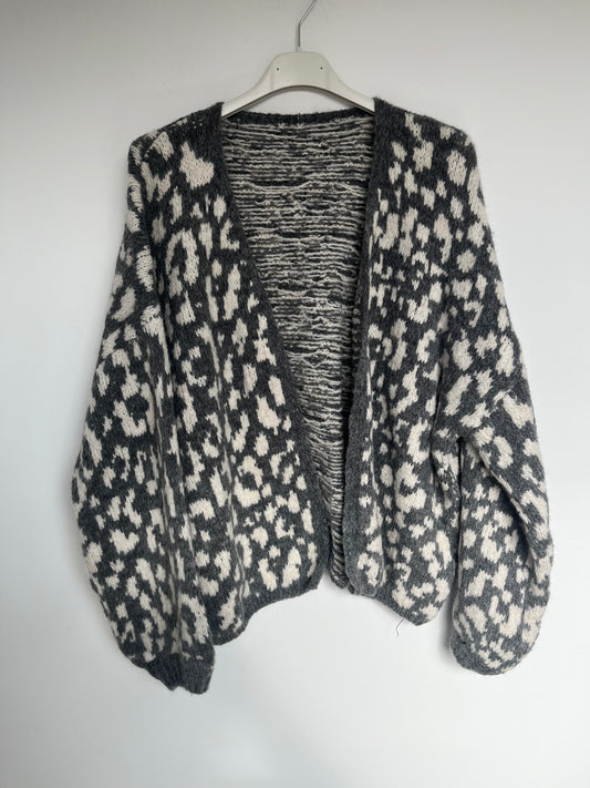 Cardigan "Leo Love" (dunkelgrau)
