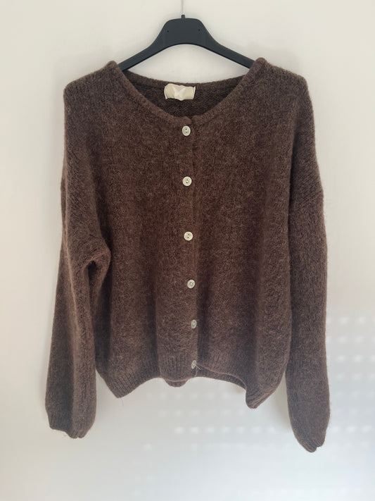 Strickjacke "Alpaka" (braun)