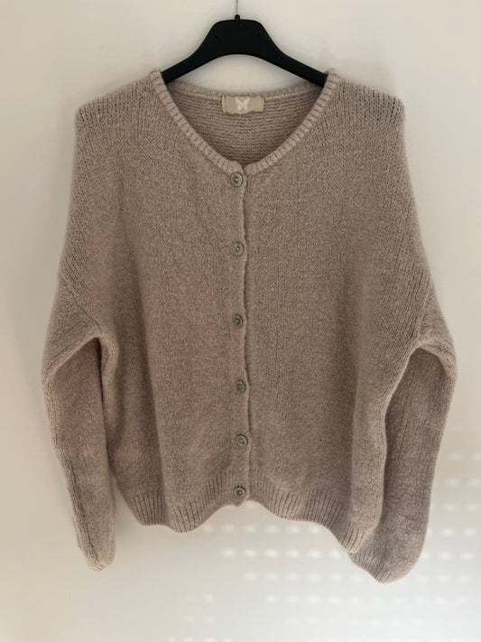 Strickjacke "Alpaka" (beige)