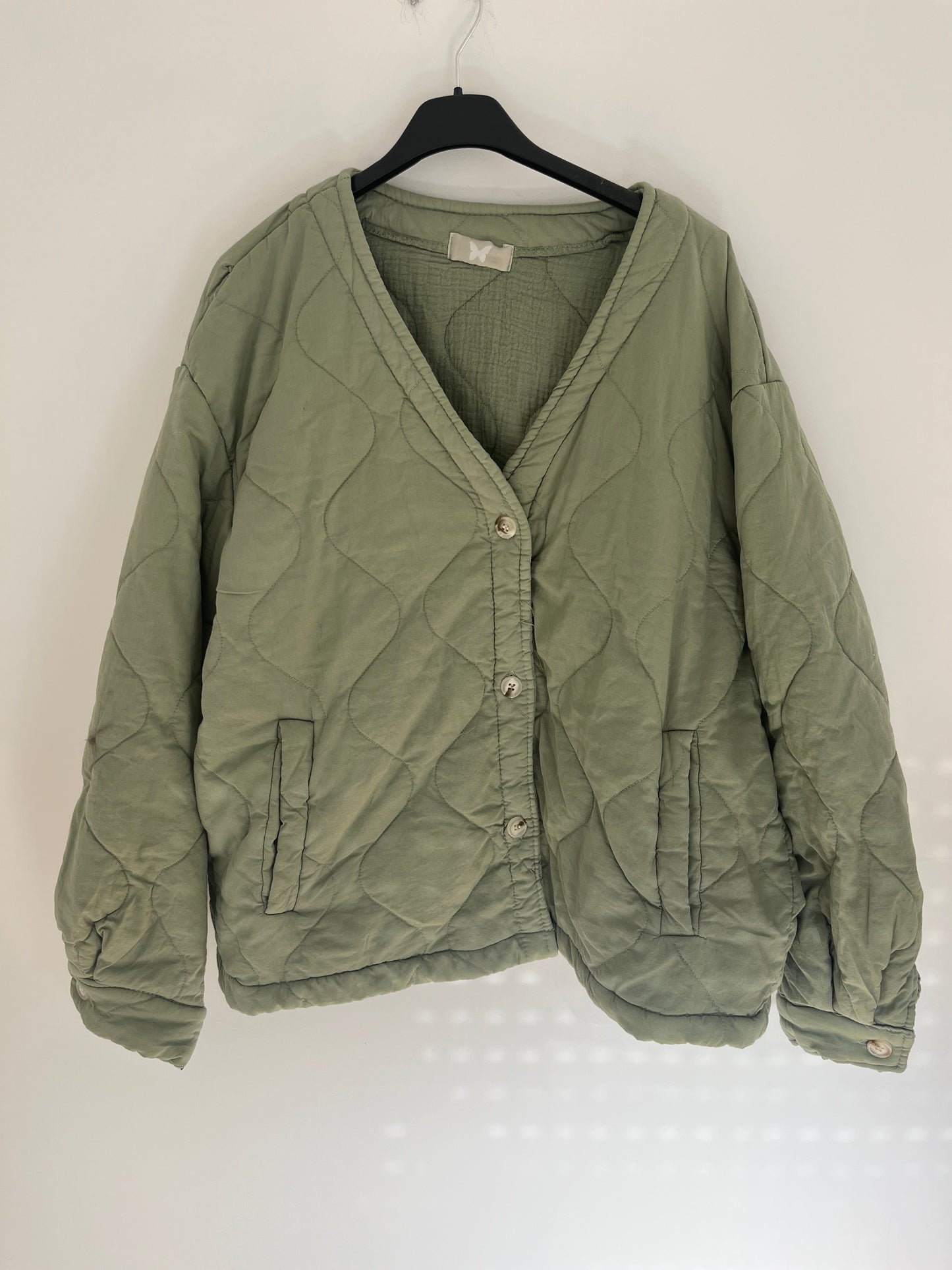 Steppjacke Musselin Innenfutter (khaki)