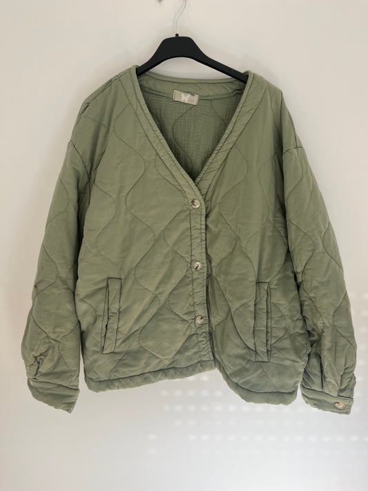 Steppjacke Musselin Innenfutter (khaki)