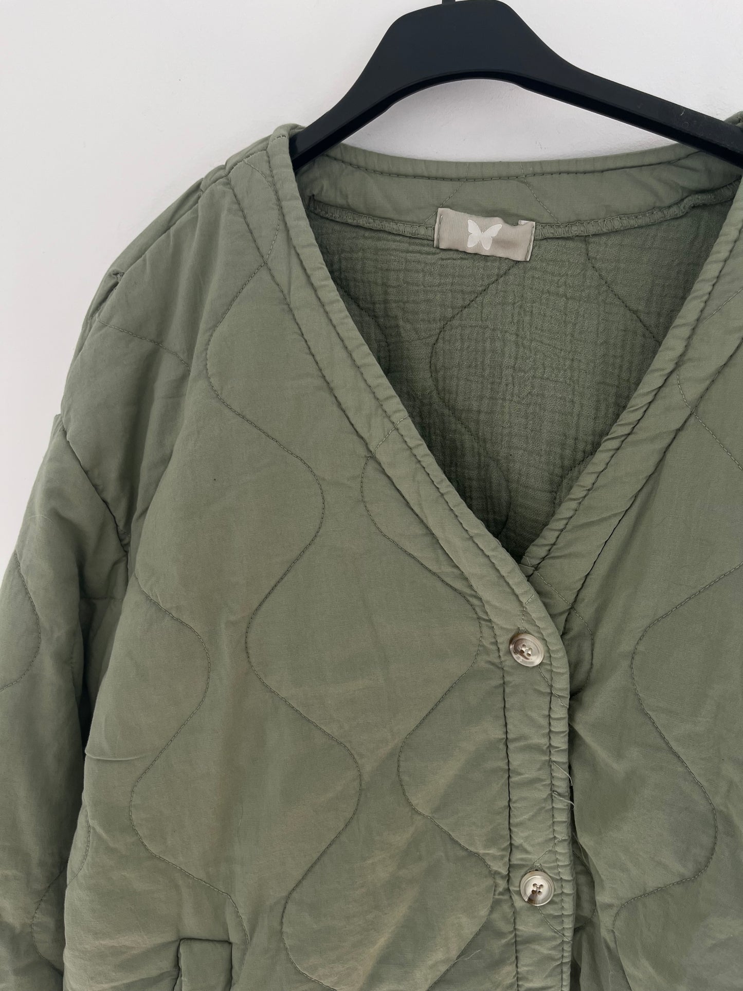 Steppjacke Musselin Innenfutter (khaki)