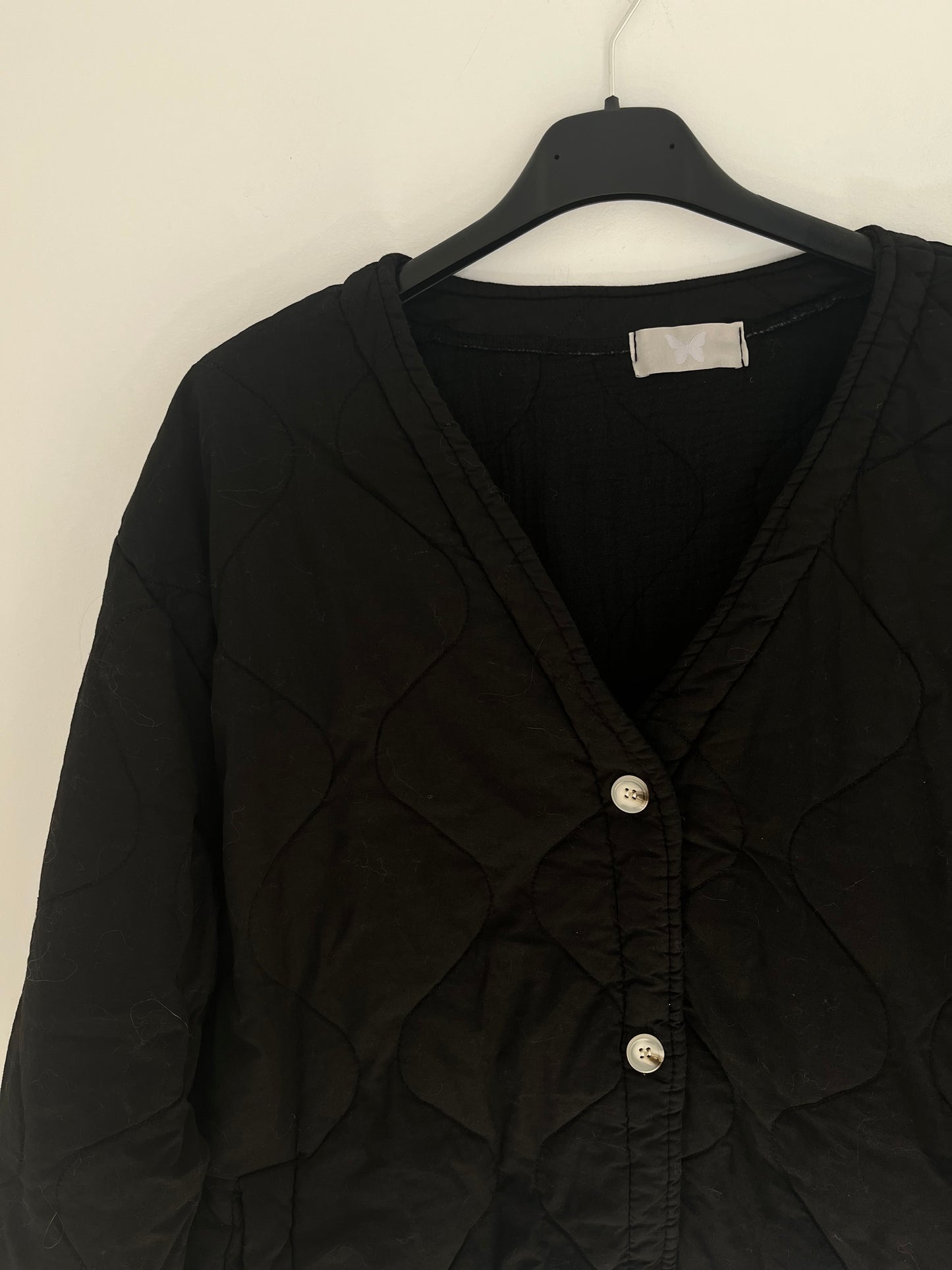 Steppjacke Musselin Innenfutter (schwarz)