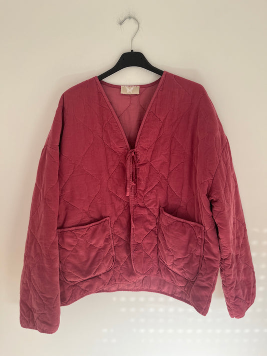 Steppjacke Cord (beere)