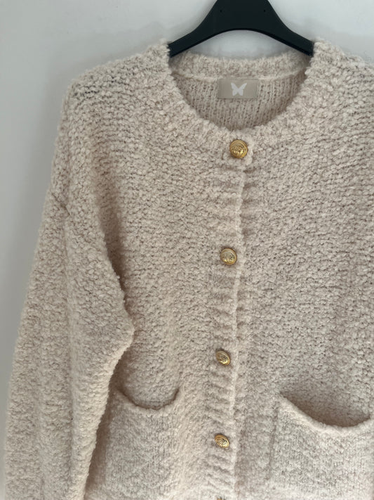 Cardigan Boucle (beige)