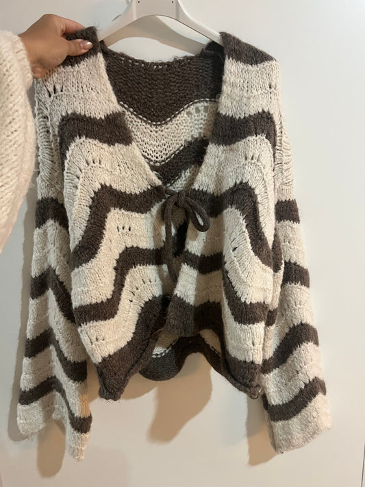 Cardigan "Fee" (taupe)