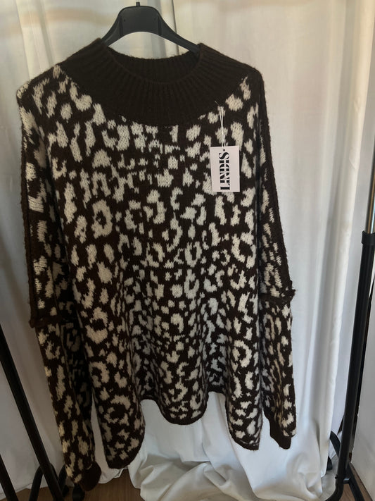 Oversize Pullover Leo (braun)