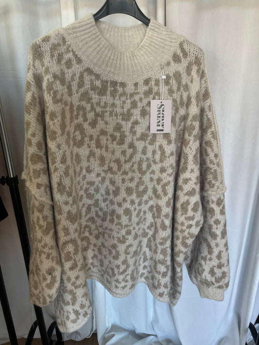 Oversize Pullover Leo (beige)