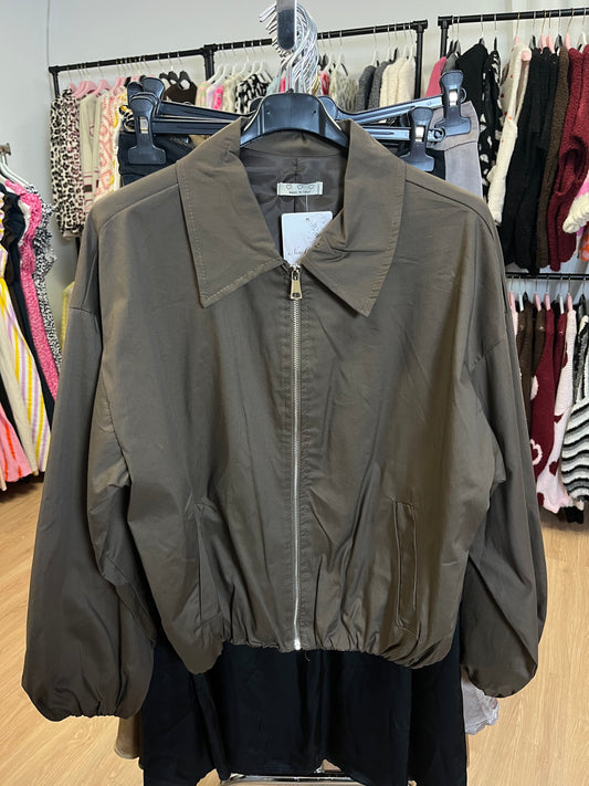 Ballonjacke "Parka" (dunkelbraun)