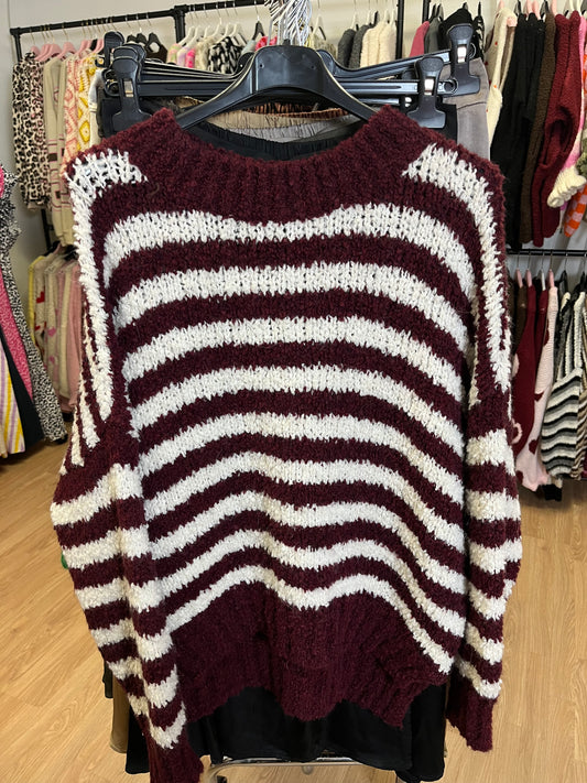 Pullover "Boucle" (bordeaux)