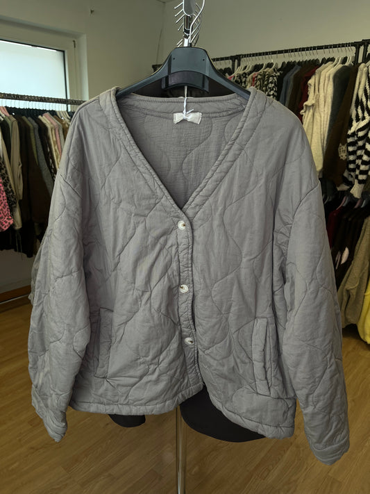 Steppjacke Musselin Innenfutter (taupe)