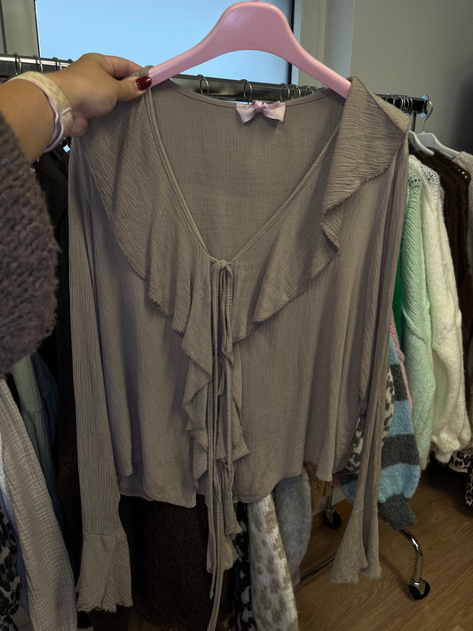 Bluse "Flow" (taupe)
