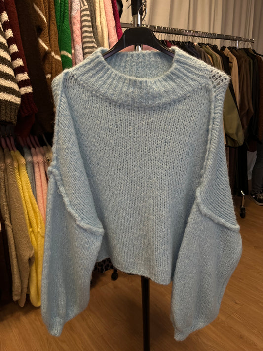 Basic Pullover (hellblau)