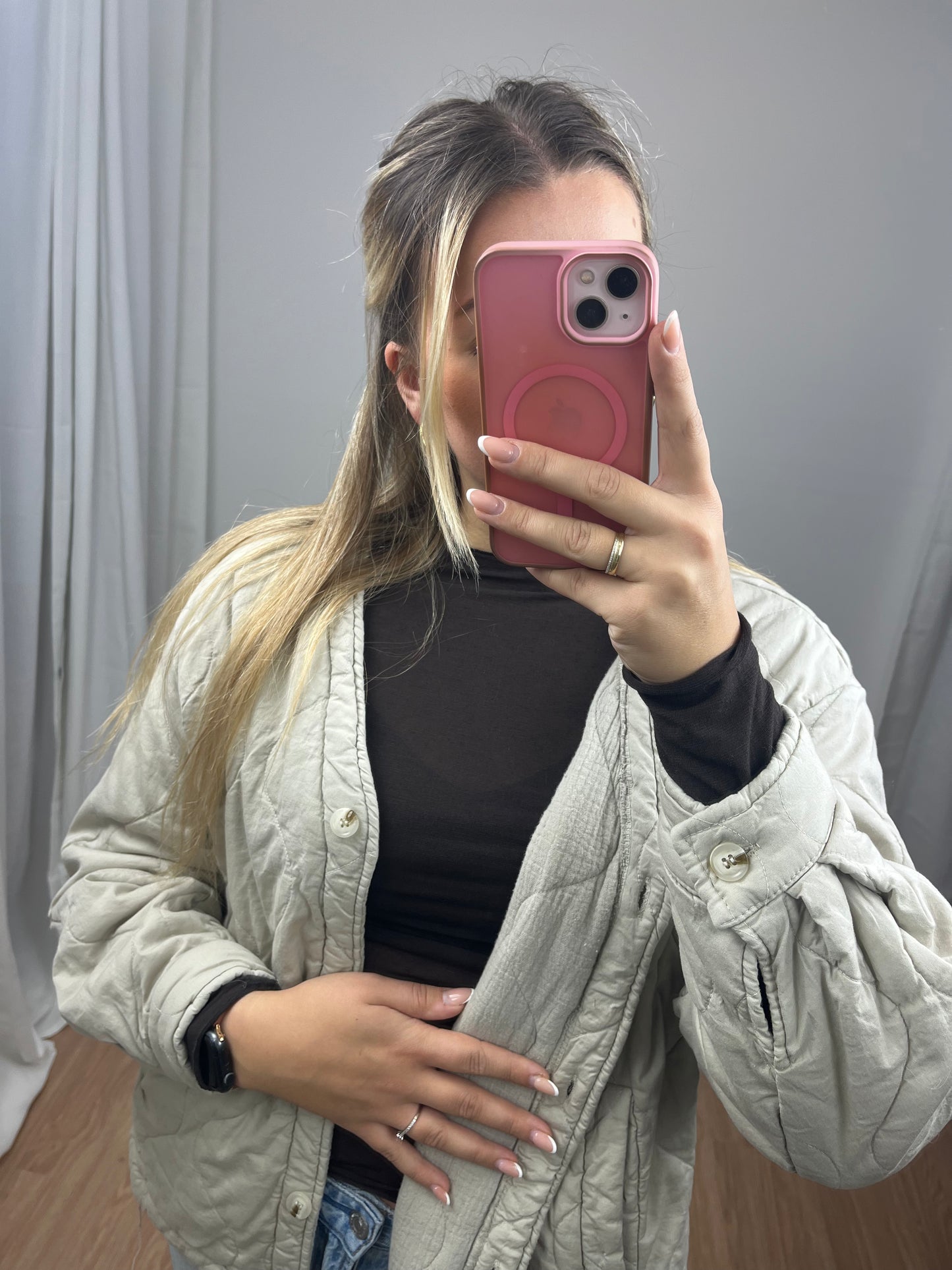 Steppjacke mit Musselin Innenfutter "Lea"