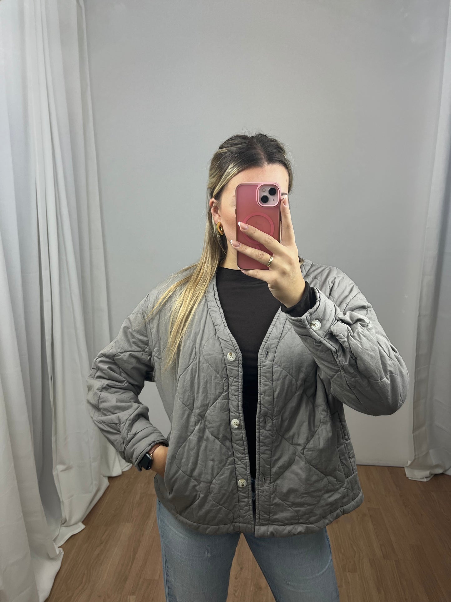 Steppjacke mit Musselin Innenfutter "Lea"