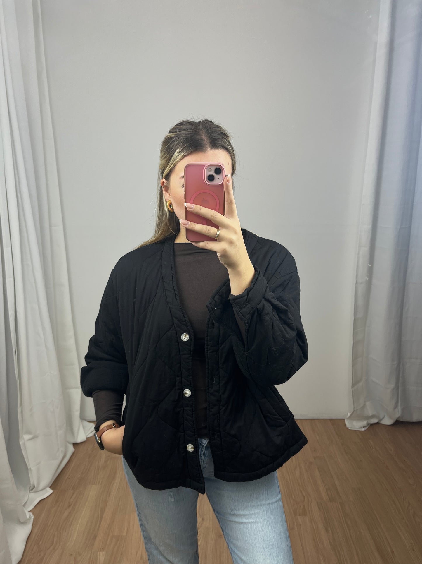 Steppjacke mit Musselin Innenfutter "Lea"