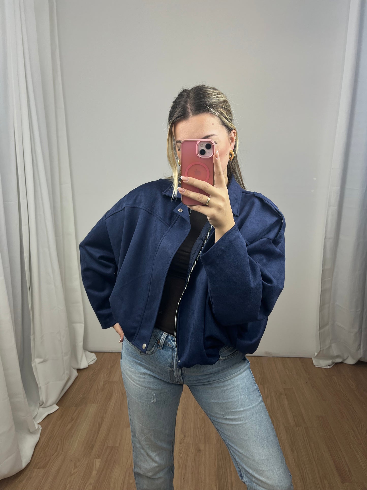 Ballonjacke Wildlederoptik "Wilma"
