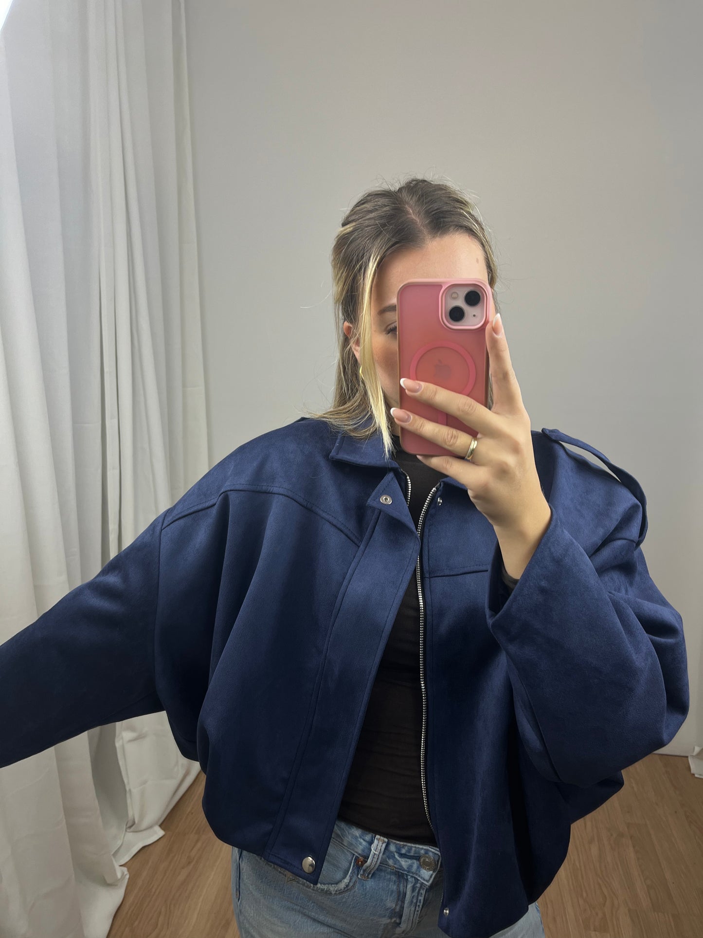 Ballonjacke Wildlederoptik "Wilma"