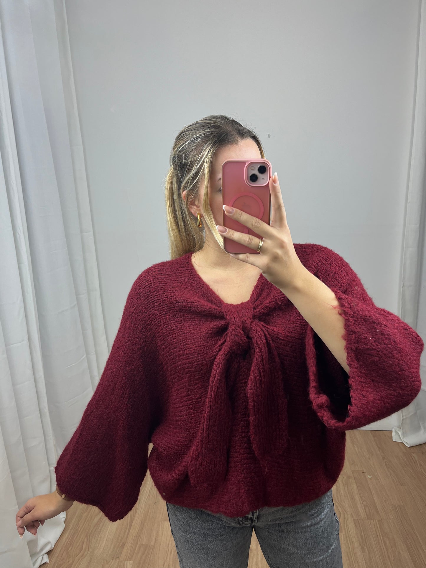 Schleifen Pullover "Fina" Sale