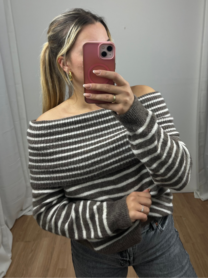 Off Shoulder Pullover "Juna" Sale