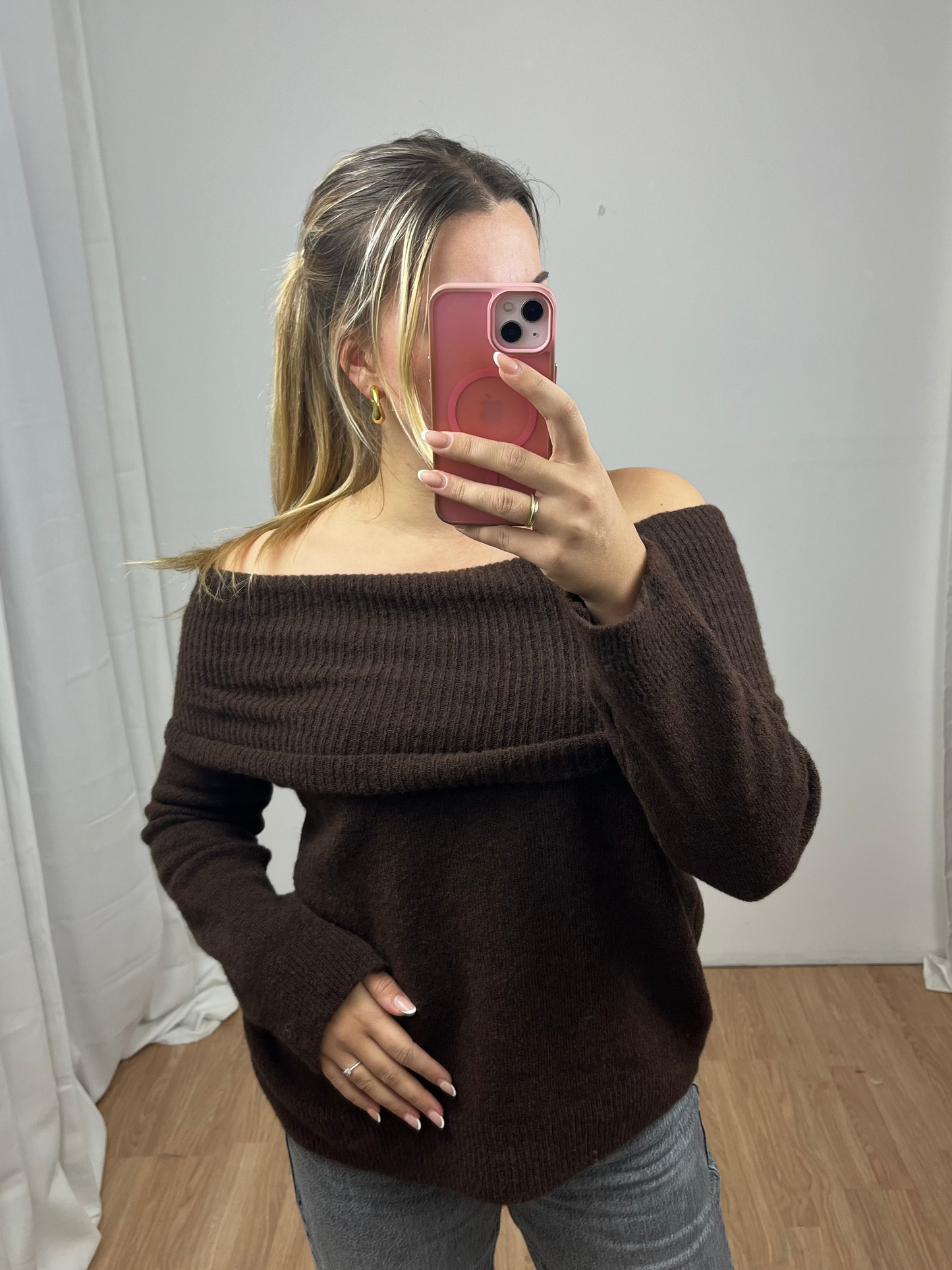 Off Shoulder Pullover "Jule" Sale
