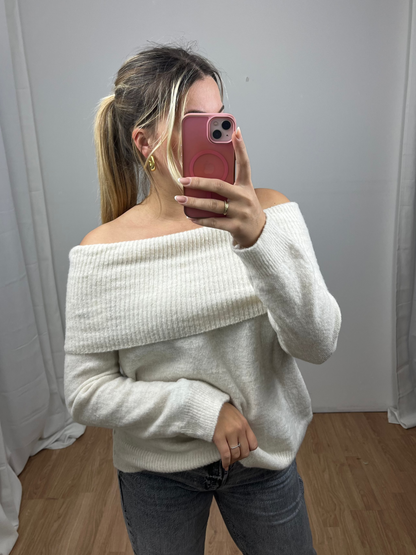 Off Shoulder Pullover "Jule" Sale