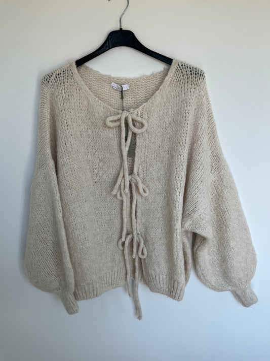 Cardigan Schleifen "Lara" (beige)