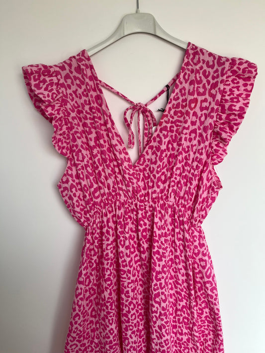 Musselin Kleid "Lena" (Leo - pink)