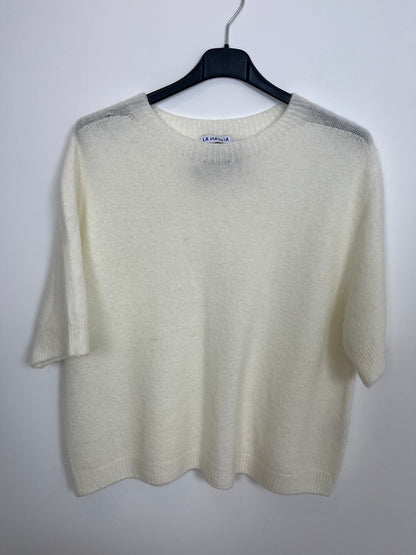 Kurzarm-Pullover Alpaka "Sophia"