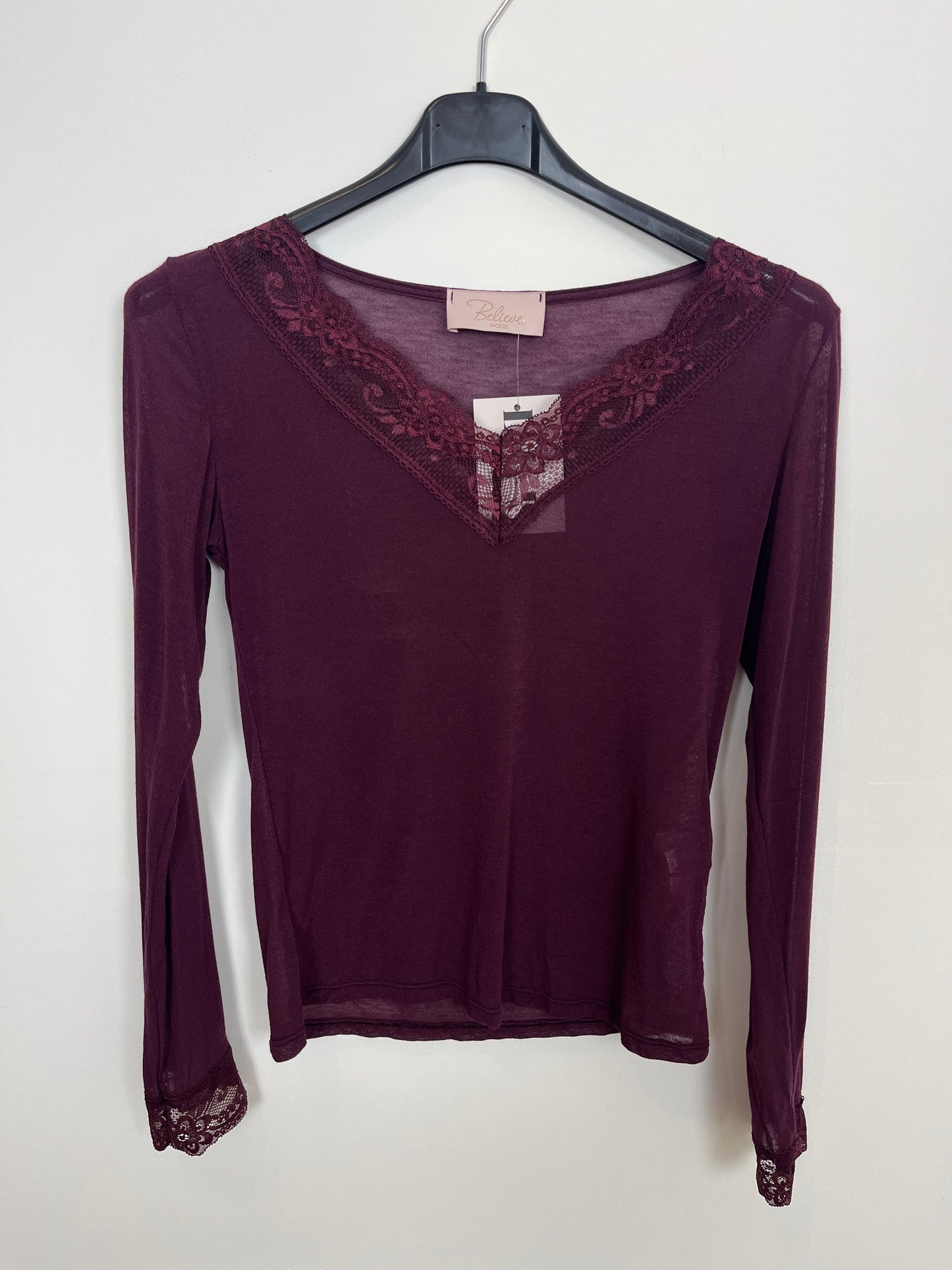 Kaschmir Spitze Longsleeve "Maria"