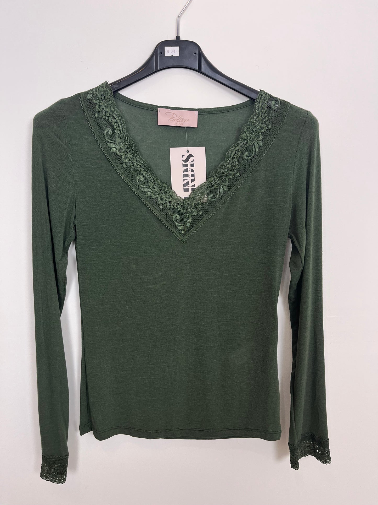 Kaschmir Spitze Longsleeve "Maria"