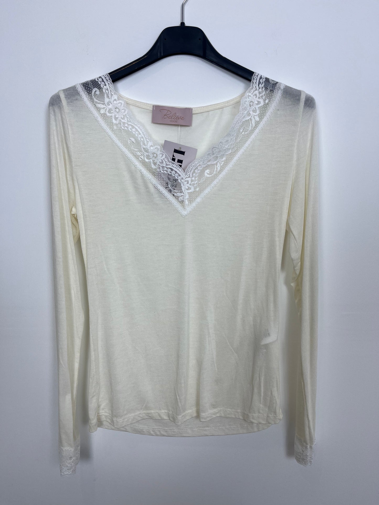 Kaschmir Spitze Longsleeve "Maria"